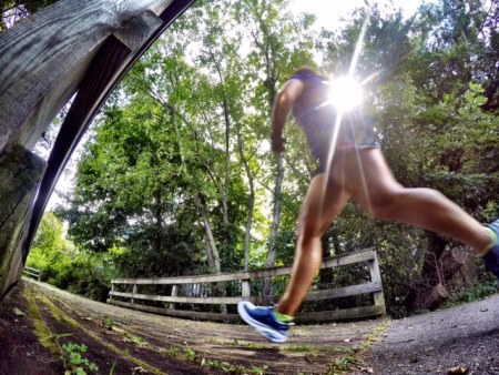 go pro action shot running