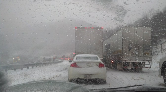 Interstate 81 snow storm traffic