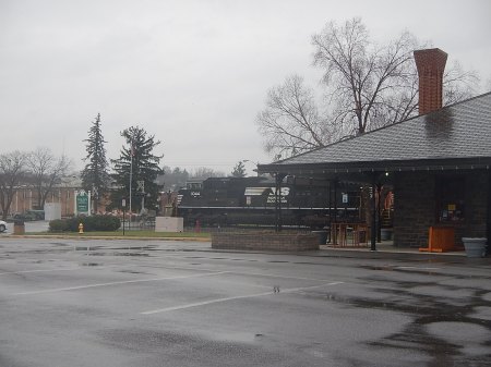 Watched the train go by at the end of my run.