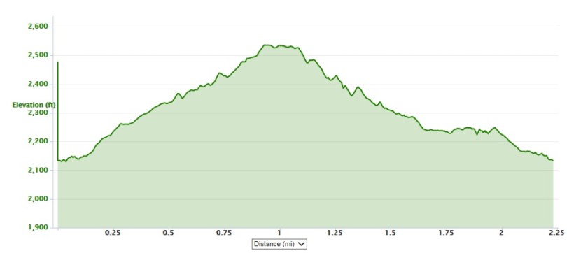mountain trail elevation