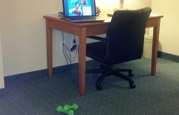 hotel room workout