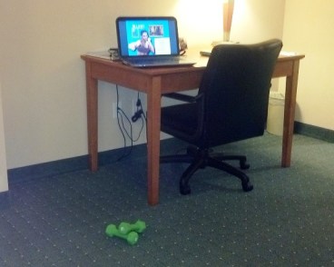 hotel room workout