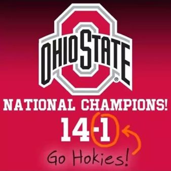 ohio state national champions football ohio state virginia tech football