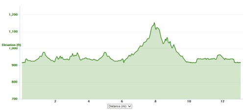 2014 Star City Half Marathon elevation