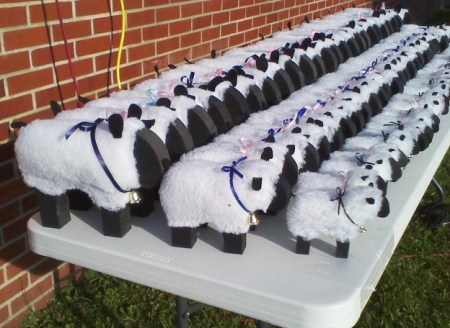 Varmint 1/2 Marathon sheep trophies