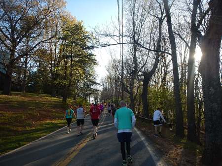 The final push to the top. So steep.